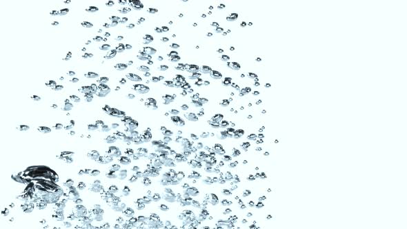 Super Slow Motion Shot of Water Bubbles at 1000Fps alt