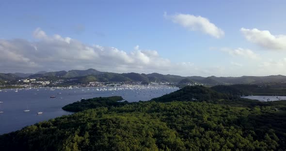 4 K Martinique Panoram Aerial