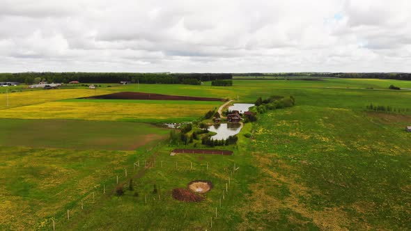 Real Estate Villa In Tranquil Lithuania Countryside