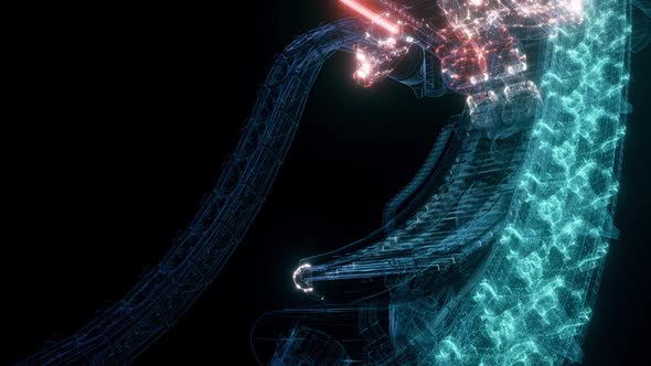 Futuristic Industrial Machine Hud Hologram Hd alt