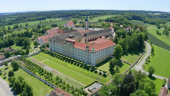 View of Ochsenhausen Monastery, Baden Wuerttemberg, Germany