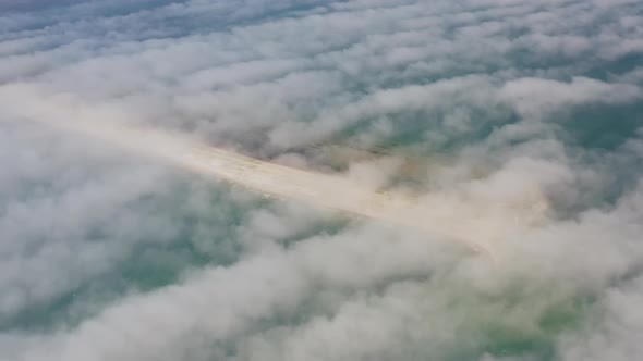 Aerial View of the Nazimov Sand Spit Russia