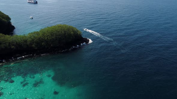Blue Lagoon on a Bali Island