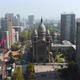 Cathedral, Basilica Sacramentinos, Square Bernardo Leighton Plaza (aerial view) - VideoHive Item for Sale