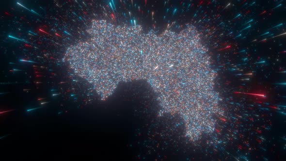 Abstract Map Of Guinea alt