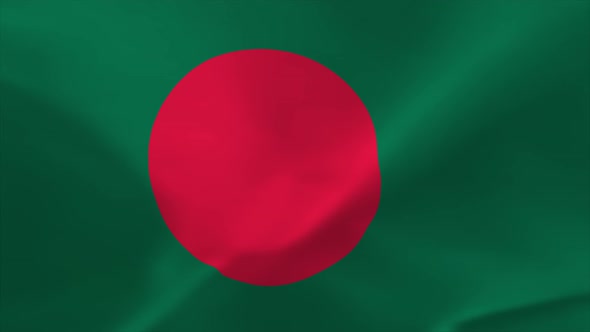 Bangladesh Waving Flag 4K Moving Wallpaper Background