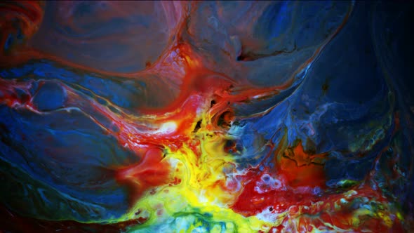 Abstract Colorful Paint Ink Liquid Explode  alt