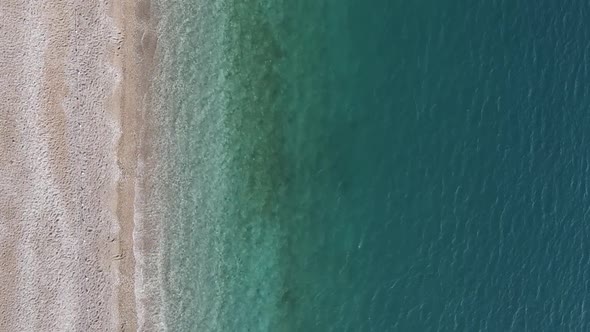 Vertical Video Beach at the Seaside Resort Town