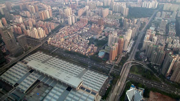 Timelapse Shenzhen Convention Exhibition Center in Futian