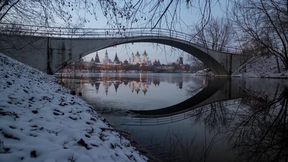 beautiful view of the Izmailovsky Kremlin