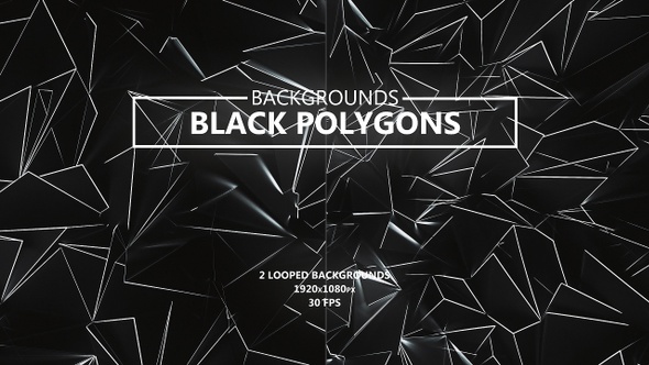 Black Polygons with Glowing Edges