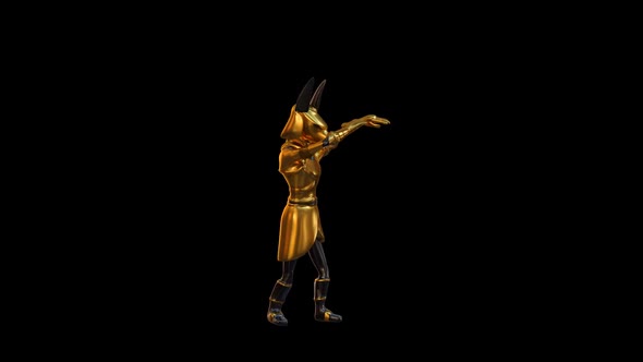 Ancient Egypt God Anubis Dance VJ Loop 1