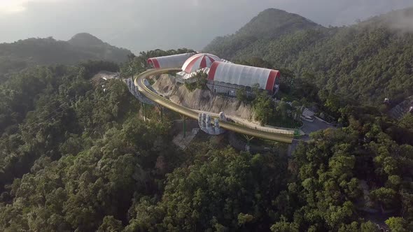 Bana Hills, French Village and Golden Bridge, in Central Vietnam