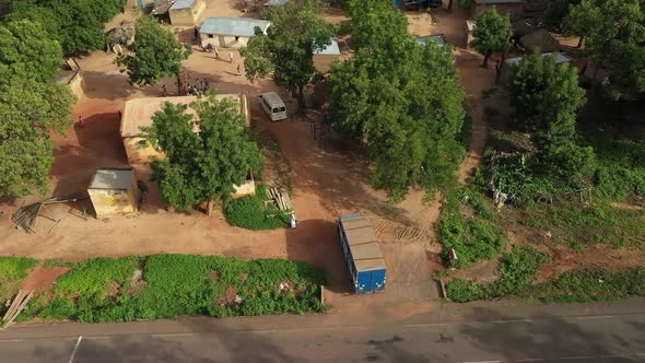 Africa Mali Village Aerial View