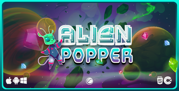 Alien Popper - HTML5 Game Template