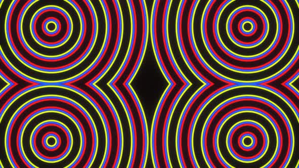 Animation of Multicolored Circles VJ Loop 02