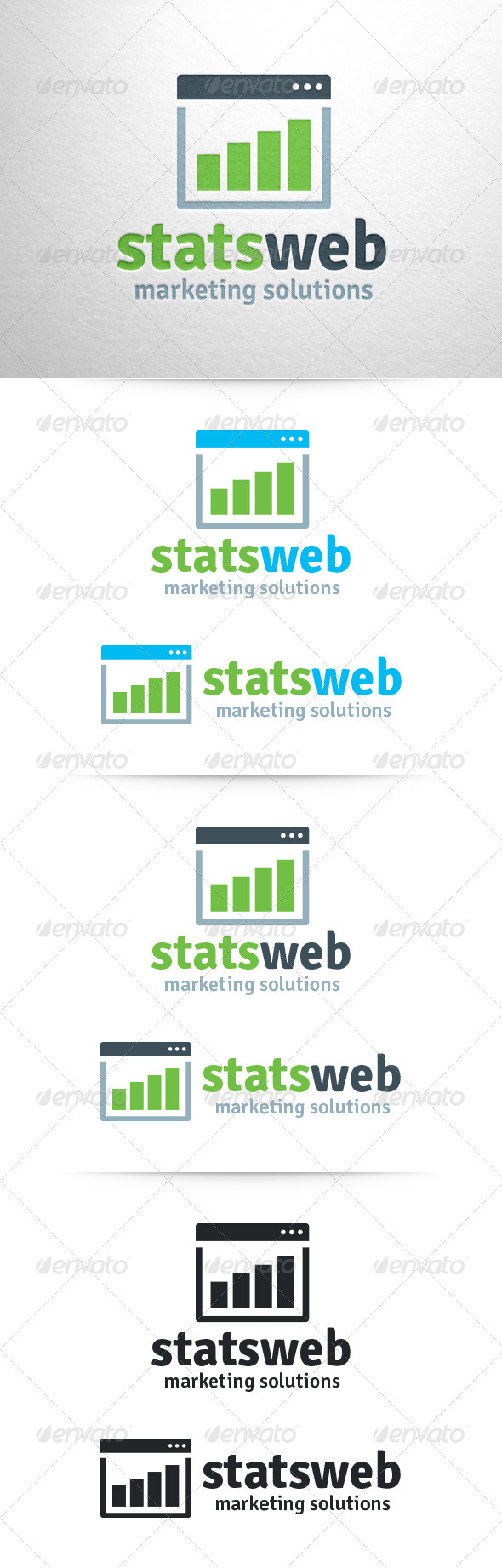 Stats Web Logo Template