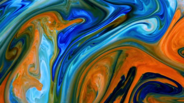 Abstract Colorful Sacral Liquid Waves Texture 958