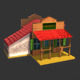 Low Poly Wild West Sheriff Office - 3DOcean Item for Sale