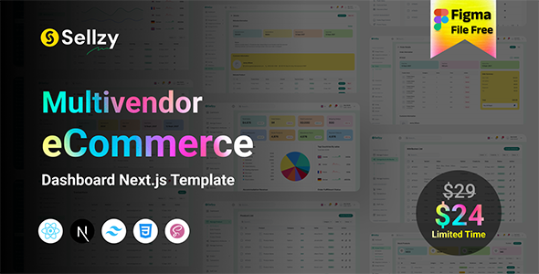 Sellzy – Multivendor eCommerce Dashboard Tailwind CSS Next.js Template