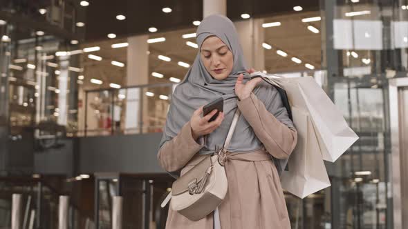 Arabic Woman at Shopping Center