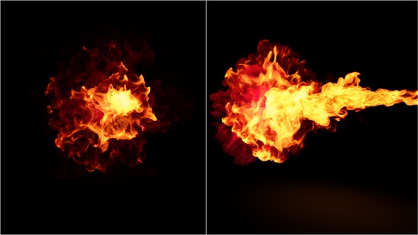 Fire Collision Slow Motion