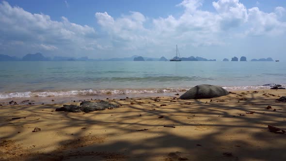 Waves on a Beach in Thailand