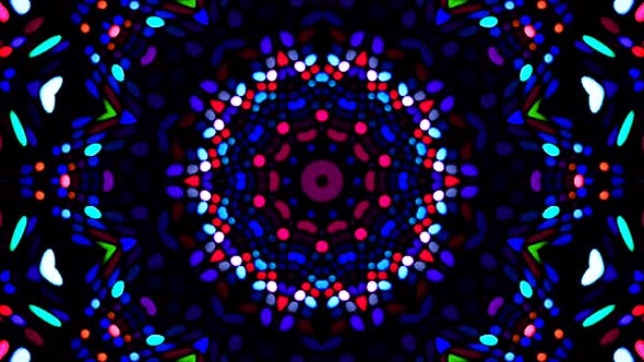 4k,shines, bright light that arranges subtle colorful movements with blue dots, black background