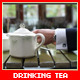 Drinking Tea in Restaurant - VideoHive Item for Sale