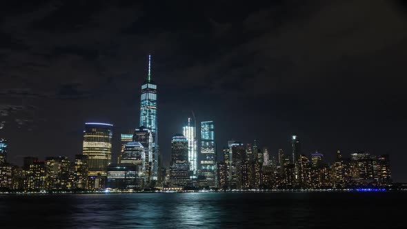 Lower Manhattan, New York City at Night