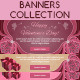 Valentine's Day Web Ad Banners - GraphicRiver Item for Sale