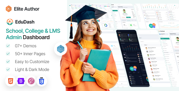 Edudash - Education Management Admin Dashboard Template