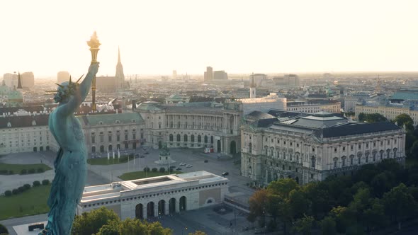 City Center of Vienna in the Early Morning