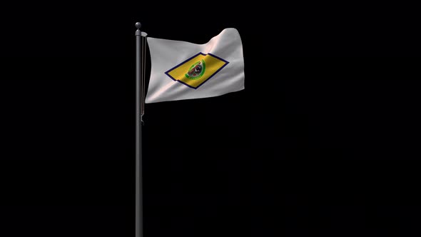 Dover Flag With Alpha 4K