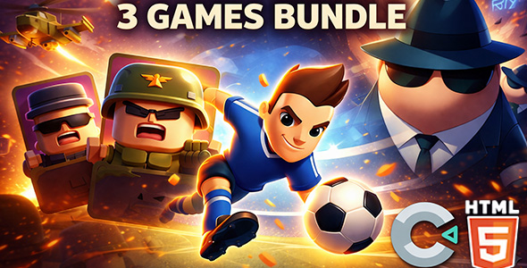 Premium 3 Games Bundle - HTML5 Games - Construct 3