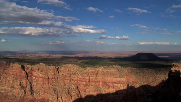 Time lapse from cloud shadows above the Grand Canyon