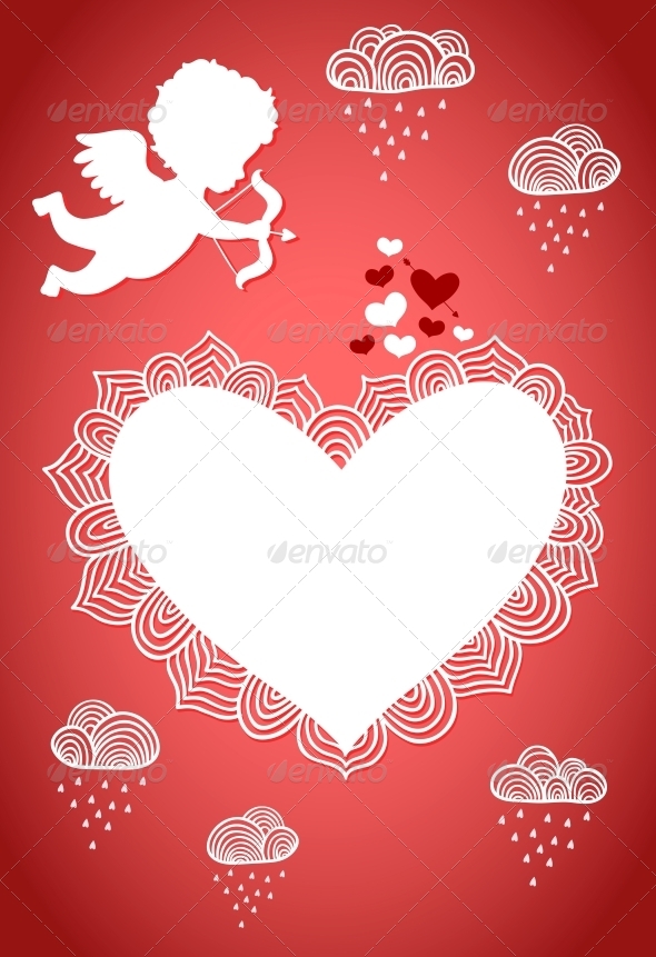 Cupid Valentine Poster or Postcard