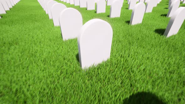Beautiful 3d Grave on Grass