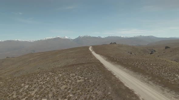 New Zealand scenic road aerial