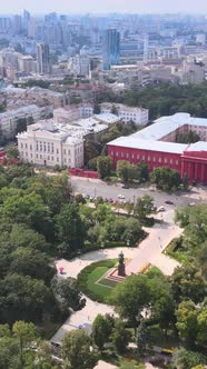 Kyiv Ukraine Aerial View of the City