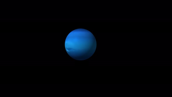 3d Rotated Zoom In Neptune Planet