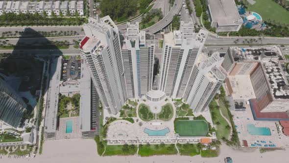 Modern Architecture Skyscrapers in Miami Beach