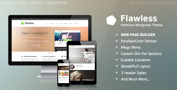 Flawless – Responsive Multi-Purpose WP Theme