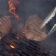 006Steak on grill. Grilling on fire meat. - VideoHive Item for Sale