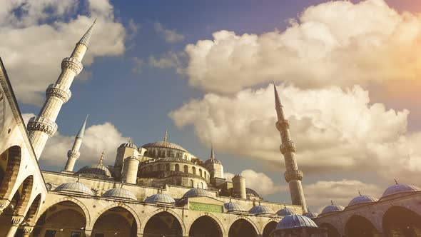 Cinemagraph - Sultan Ahmed Mosque (Blue Mosque), Istanbul, Turkey.