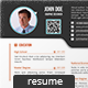 Simple One Page Resume / CV - GraphicRiver Item for Sale