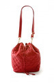 Red leather padded purse - PhotoDune Item for Sale