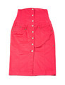 Pink shiny denim high waist tube skirt - PhotoDune Item for Sale