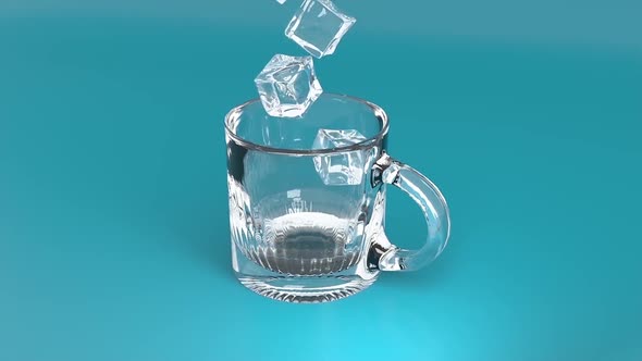 Ice Cubes Are Served In A Beer Mug , Then They Melt Together With The Mug alt