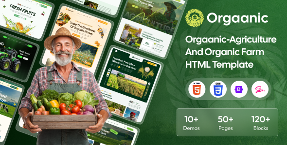 Orgaanic - Agriculture And Organic Farm HTML Template